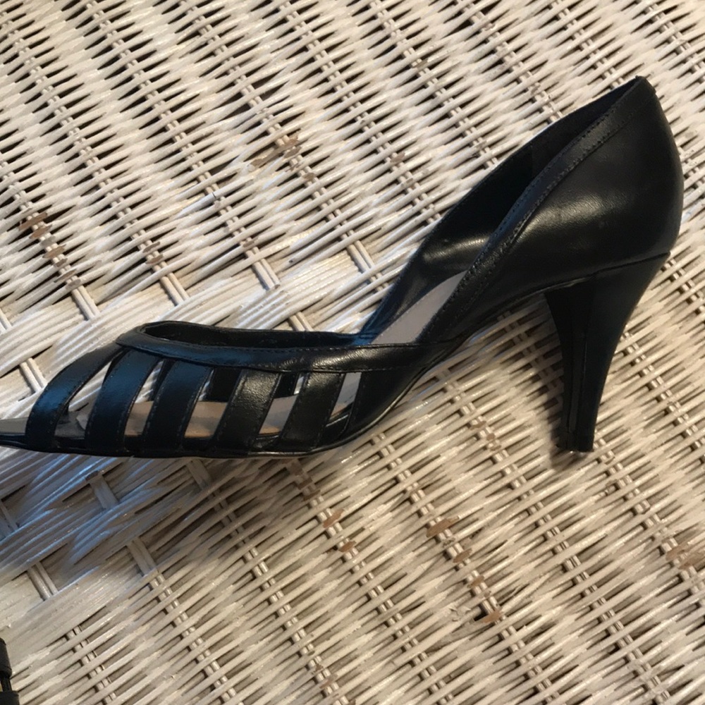 Navy low heels